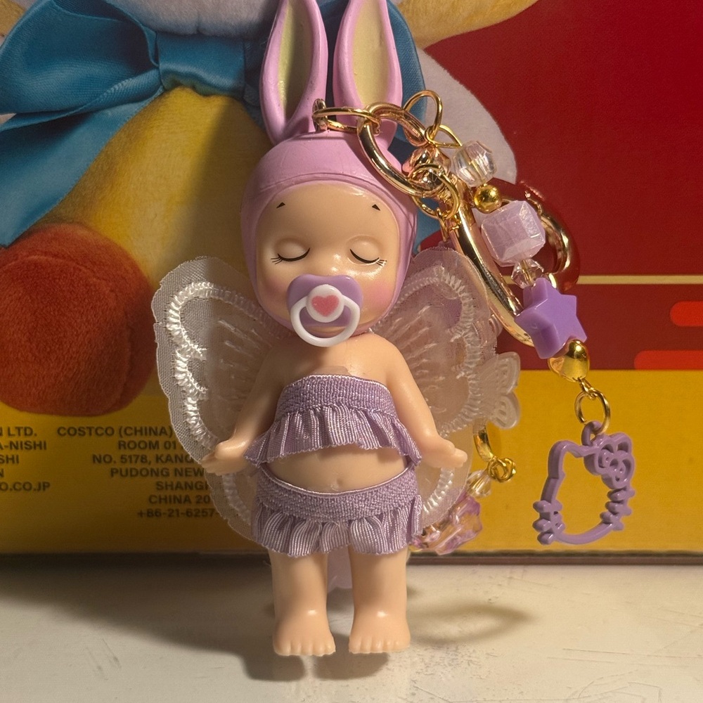 Purple Fairy Baby Doll with Keychain